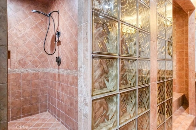 bathroom with walk in shower