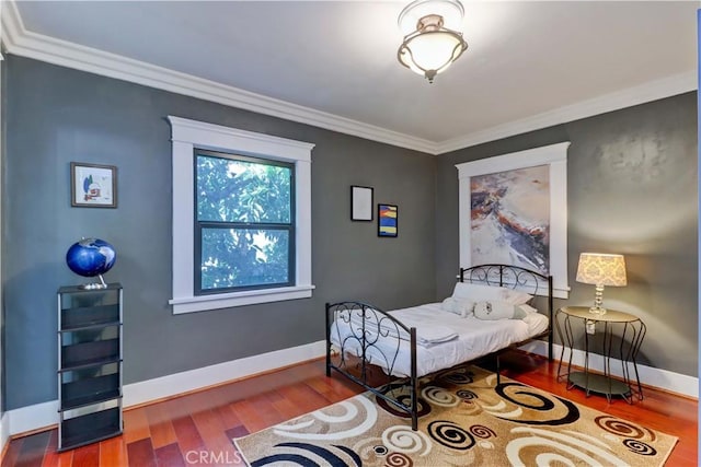 223 N St Andrews Pl, Los Angeles, CA 90004 - bedroom featuring wood finished floors and crown molding