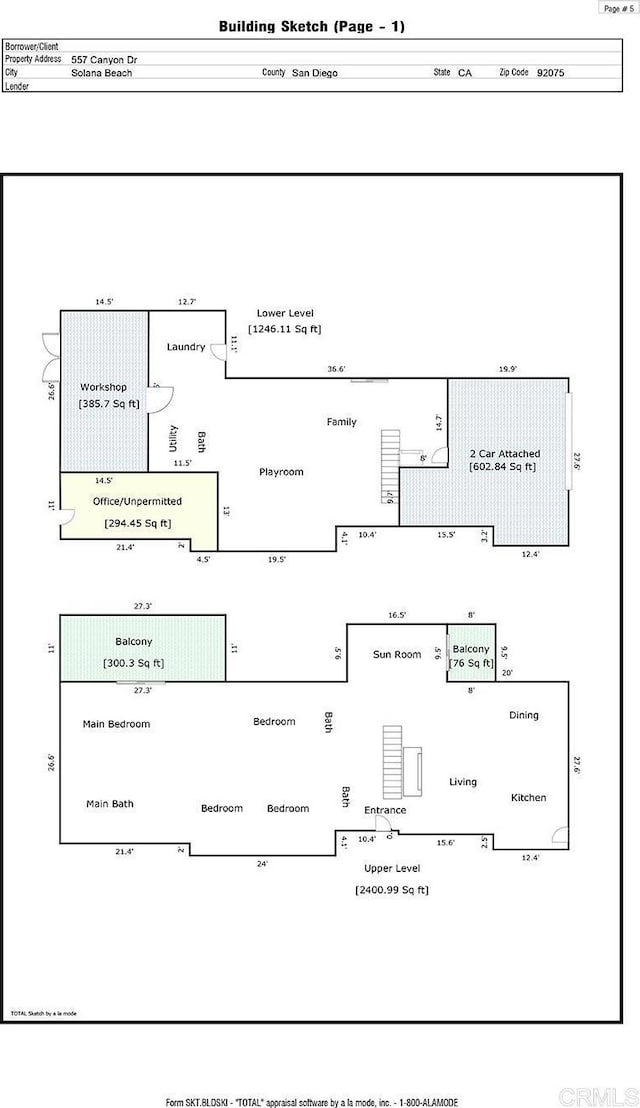557 Canyon Dr, Solana Beach, CA 92075 - property floor plan