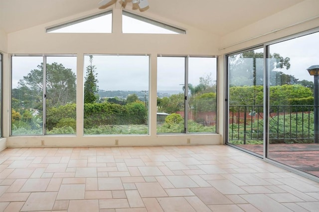 557 Canyon Dr, Solana Beach, CA 92075 - unfurnished sunroom with vaulted ceiling