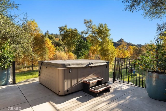 12352 Centerville Rd, Chico, CA 95928 - wooden deck with a hot tub