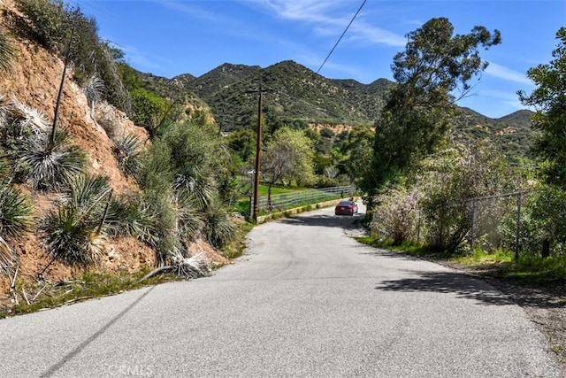 2447 Stonyvale Rd, Tujunga, CA 91042 - view of asphalt road with a mountain view