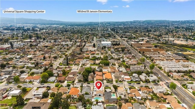 birds eye view of property featuring a residential view