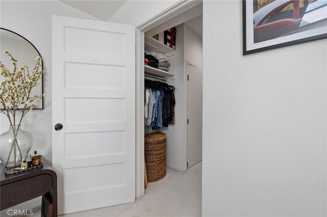 view of closet