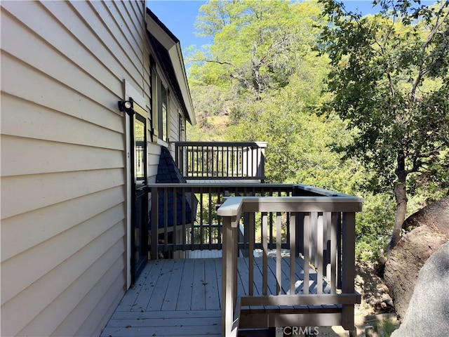 27596 N Bay Rd, Lake Arrowhead, CA 92352 - view of wooden terrace