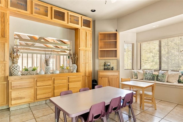 27596 N Bay Rd, Lake Arrowhead, CA 92352 - dining area featuring healthy amount of natural light and light tile patterned floors