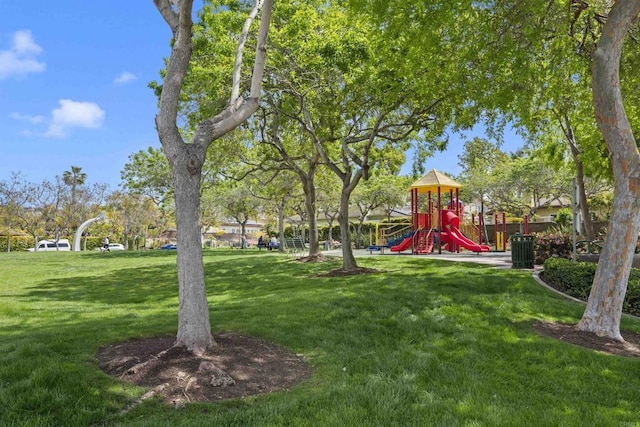 view of yard with playground community