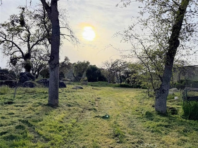 47409 Thunderhill Ln, Squaw Valley, CA 93675 - view of yard at dusk