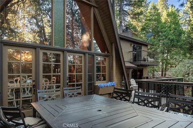 31353 Lightfoot Way, Running Springs, CA 92382 - view of wooden deck