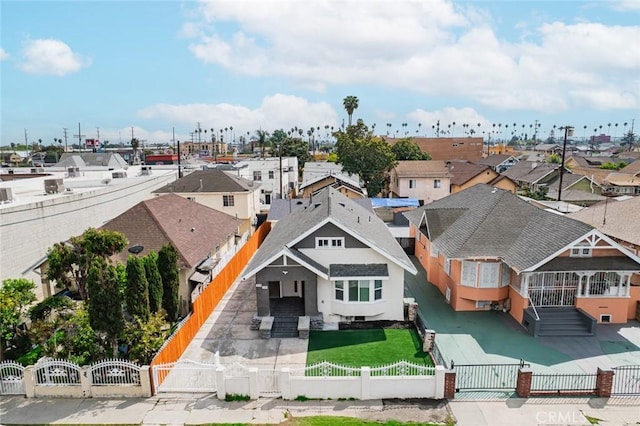 bird's eye view featuring a residential view