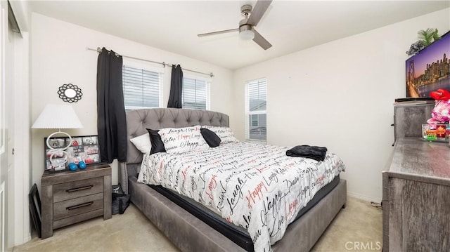 16763 Stags Leap Ln, Fontana, CA 92336 - bedroom with carpet and a ceiling fan