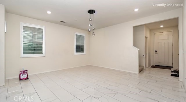 16763 Stags Leap Ln, Fontana, CA 92336 - unfurnished room with recessed lighting