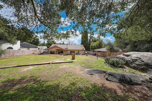 25318 Kerri Ln, Ramona, CA 92065 - view of yard featuring a fenced backyard