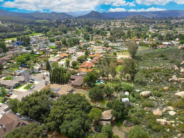 25318 Kerri Ln, Ramona, CA 92065 - bird's eye view featuring a mountain view and a residential view