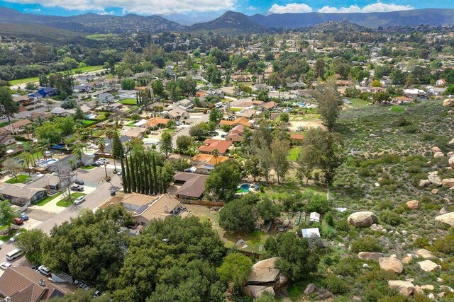 25318 Kerri Ln, Ramona, CA 92065 - aerial view with a residential view and a mountain view