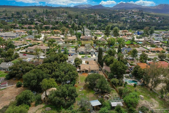 25318 Kerri Ln, Ramona, CA 92065 - birds eye view of property with a residential view and a mountain view