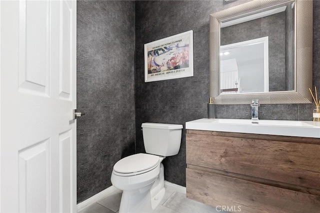 23163 Mulholland Dr Unit 6, Woodland Hills, CA 91364 - half bath with vanity and tile patterned floors