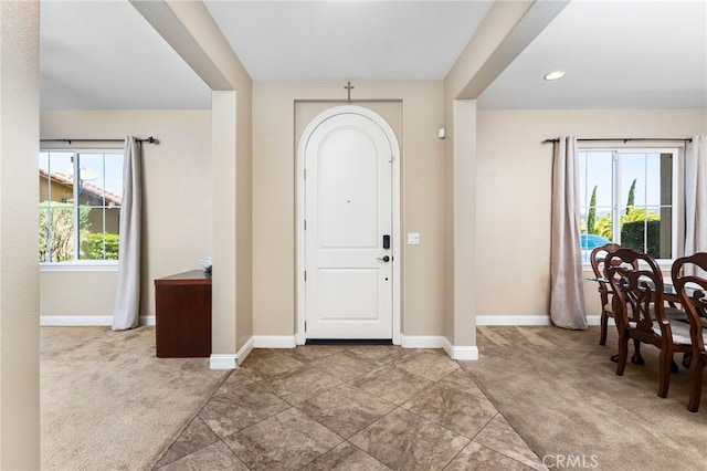 34595 Collier Falls Ct, Temecula, CA 92592 - carpeted foyer entrance with baseboards