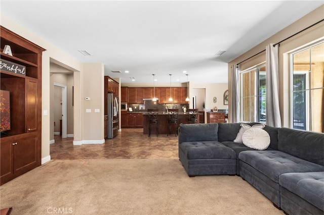 34595 Collier Falls Ct, Temecula, CA 92592 - living room with carpet and recessed lighting