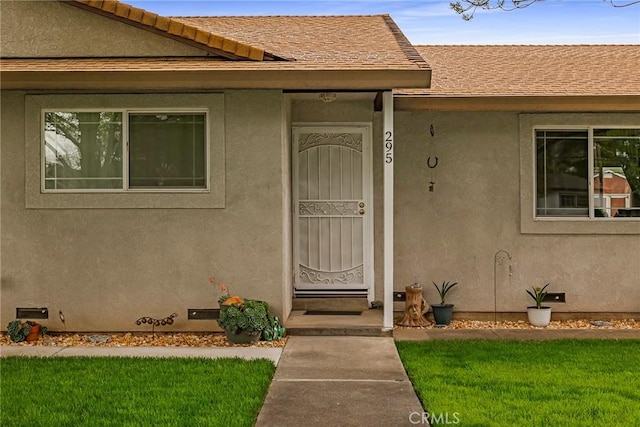 295 Chestnut Ave, Red Bluff, CA 96080 - view of exterior entry with stucco siding