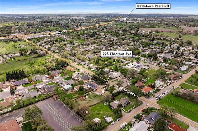 295 Chestnut Ave, Red Bluff, CA 96080 - aerial view featuring a residential view