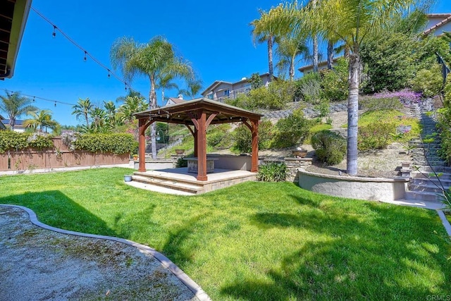 1140 Parkview Dr, Oceanside, CA 92057 - view of yard with a gazebo