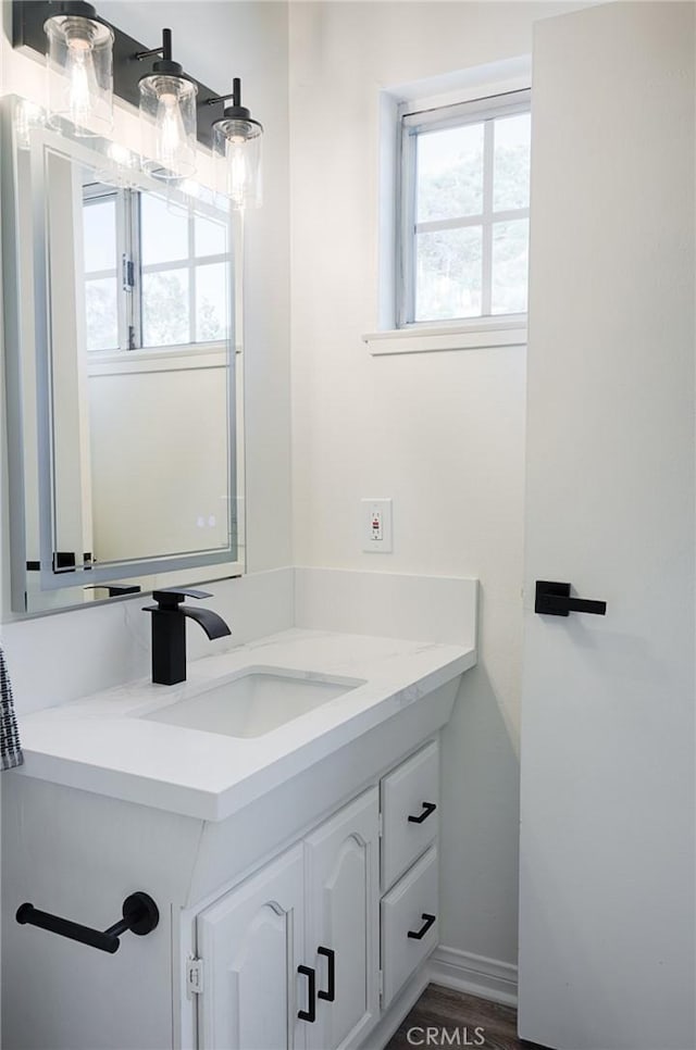 bathroom with vanity
