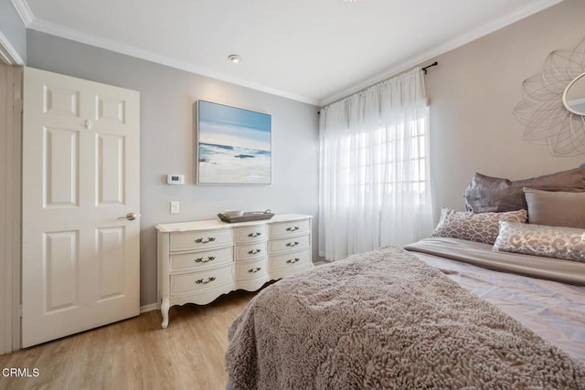 22671 Cheryl Way, Lake Forest, CA 92630 - bedroom featuring ornamental molding and light wood finished floors