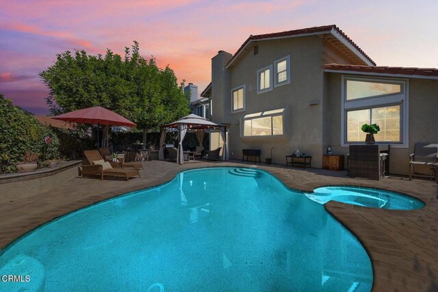 22671 Cheryl Way, Lake Forest, CA 92630 - outdoor pool featuring a gazebo and a patio area
