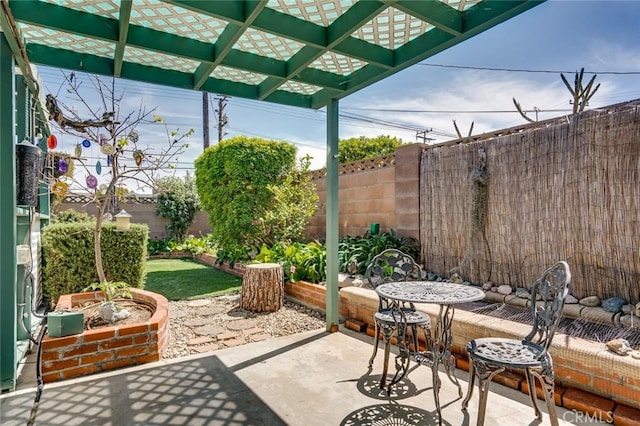 16372 Hollywood Ln, Huntington Beach, CA 92649 - view of patio / terrace with a fenced backyard