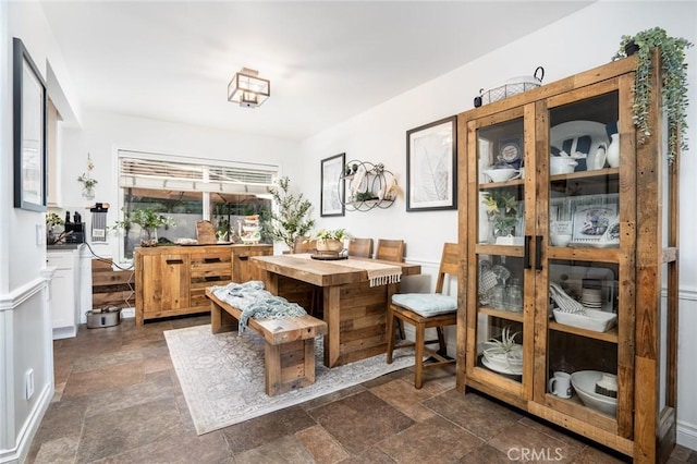 7612 Appleby, Huntington Beach, CA 92648 - dining space with stone finish flooring