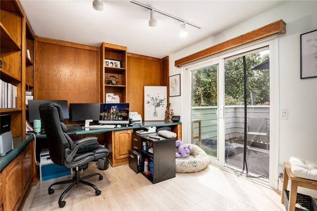 7612 Appleby, Huntington Beach, CA 92648 - office area with light wood-type flooring
