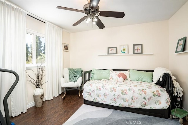 7612 Appleby, Huntington Beach, CA 92648 - bedroom featuring wood finished floors and a ceiling fan