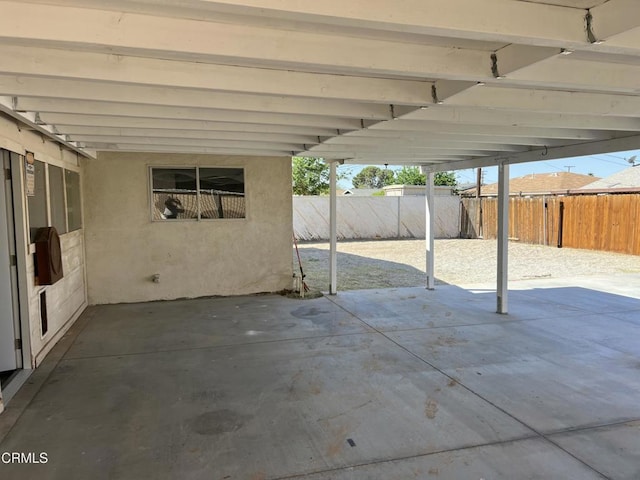 391 N 9th St, Blythe, CA 92225 - view of patio / terrace with a fenced backyard and an attached carport