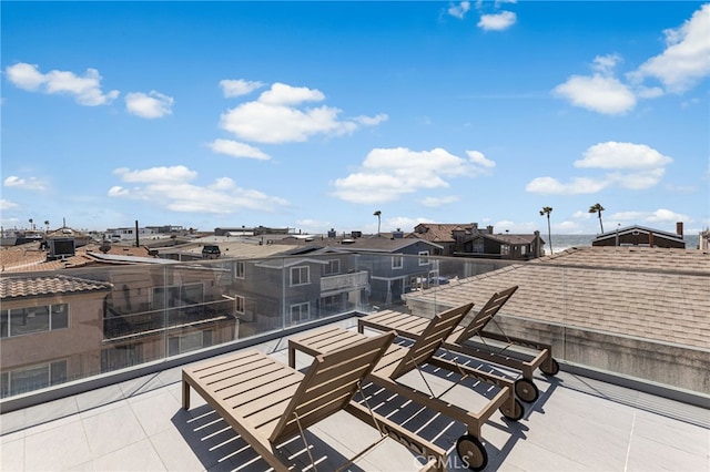 view of patio with a balcony