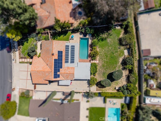 13771 De Garmo Ave, Rancho Cascades, CA 91342 - aerial view of a pool area
