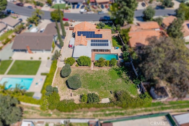 13771 De Garmo Ave, Rancho Cascades, CA 91342 - drone / aerial view of a pool area
