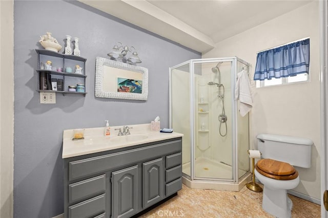 13771 De Garmo Ave, Rancho Cascades, CA 91342 - full bath with a stall shower, vanity, and toilet