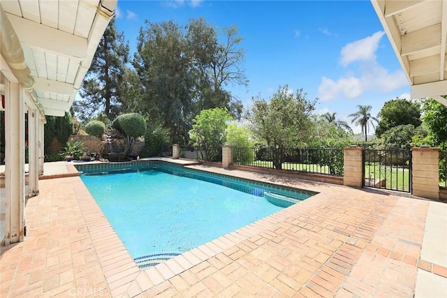 13771 De Garmo Ave, Rancho Cascades, CA 91342 - view of pool featuring a fenced backyard and a patio