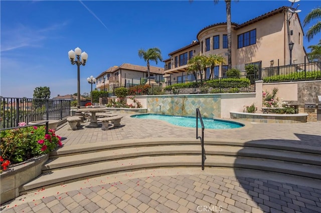 8113 Newcastle Dr, Whittier, CA 90605 - view of swimming pool featuring a patio, fence, and a fenced in pool