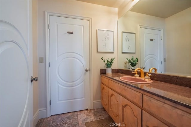 8113 Newcastle Dr, Whittier, CA 90605 - bathroom featuring vanity and baseboards