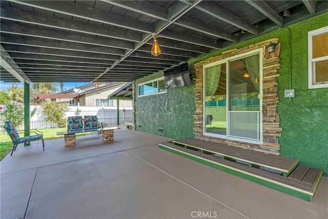 7451 Western Ave, Buena Park, CA 90620 - view of patio / terrace featuring fence