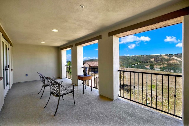 view of balcony
