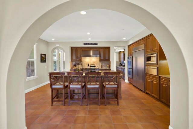11443 Stockwood Cv, San Diego, CA 92131 - dining room featuring recessed lighting and light tile patterned floors