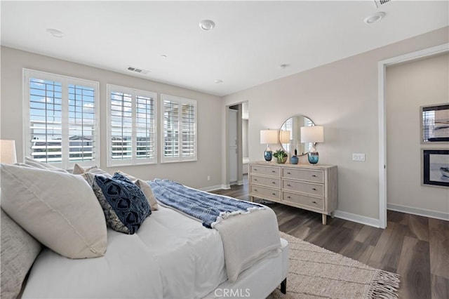 1730 Artemisia Ct, Carlsbad, CA 92011 - bedroom with baseboards, visible vents, and dark wood finished floors