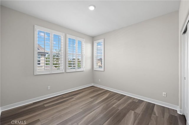 1730 Artemisia Ct, Carlsbad, CA 92011 - interior space with dark wood-style flooring, baseboards, recessed lighting, and plenty of natural light