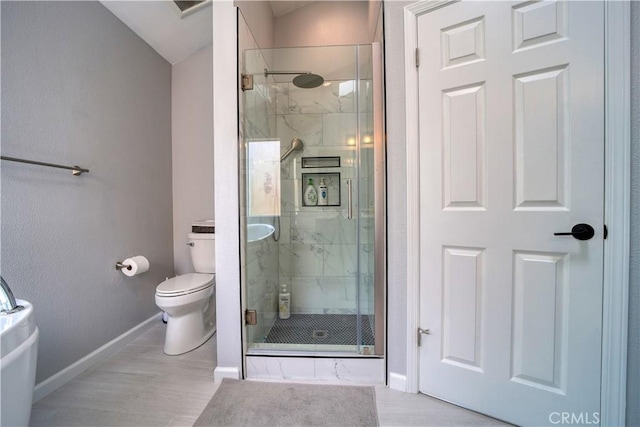 2318 Cranesbill Pl, Avila Beach, CA 93424 - full bath featuring a shower stall and wood finished floors