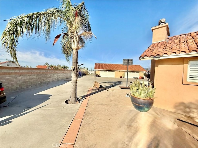 view of patio / terrace featuring a fenced backyard