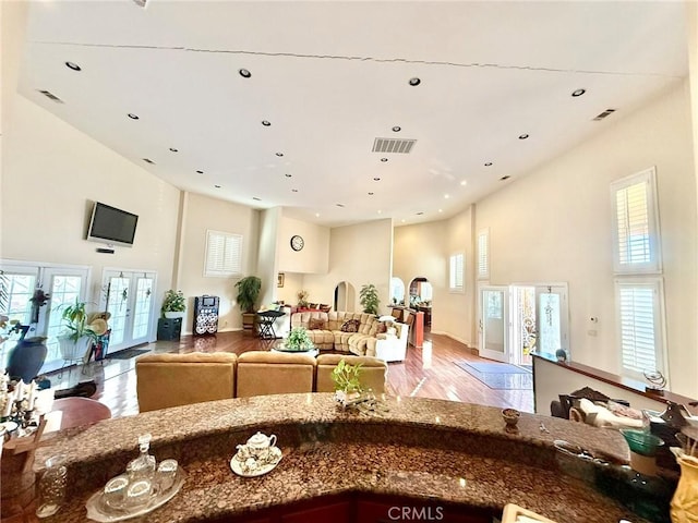 interior space with visible vents