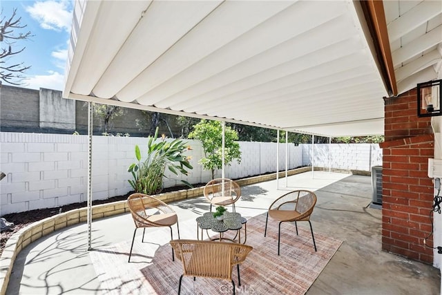 13538 Darvalle St, Cerritos, CA 90703 - view of patio featuring a fenced backyard and cooling unit